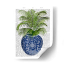 Jarrón Chinoiserie 6, Con Impresión De Libro De Plantas - Fab Funky | Cuadro decorativo de Canvas Lab