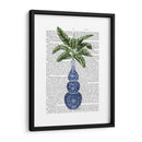 Chinoiserie Jarrón 7, Con Impresión De Libros De Plantas - Fab Funky | Cuadro decorativo de Canvas Lab