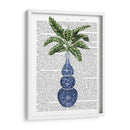 Chinoiserie Jarrón 7, Con Impresión De Libros De Plantas - Fab Funky | Cuadro decorativo de Canvas Lab