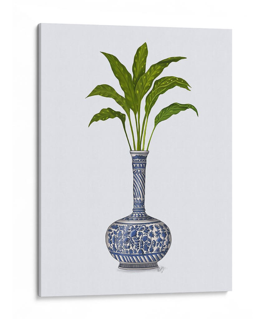 Jarrón Chinoiserie 3, Con Planta. - Fab Funky | Cuadro decorativo de Canvas Lab
