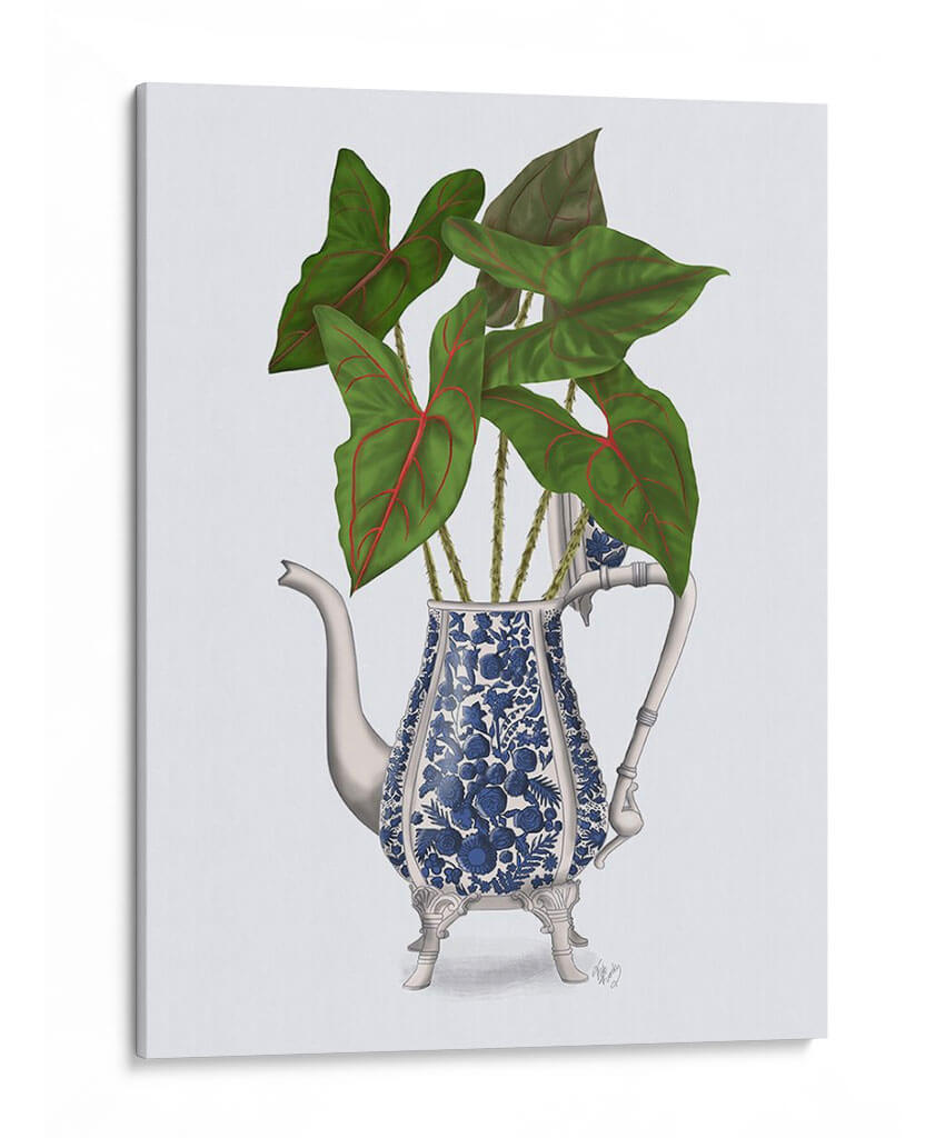 Jarrón Chinoiserie 4, Con Planta. - Fab Funky | Cuadro decorativo de Canvas Lab