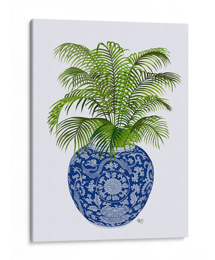 Jarrón Chinoiserie 6, Con Planta. - Fab Funky | Cuadro decorativo de Canvas Lab