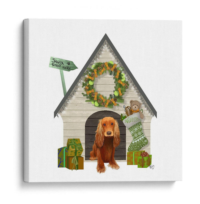 Navidad Des - Navidad Kennel - Cottage - Fab Funky | Cuadro decorativo de Canvas Lab