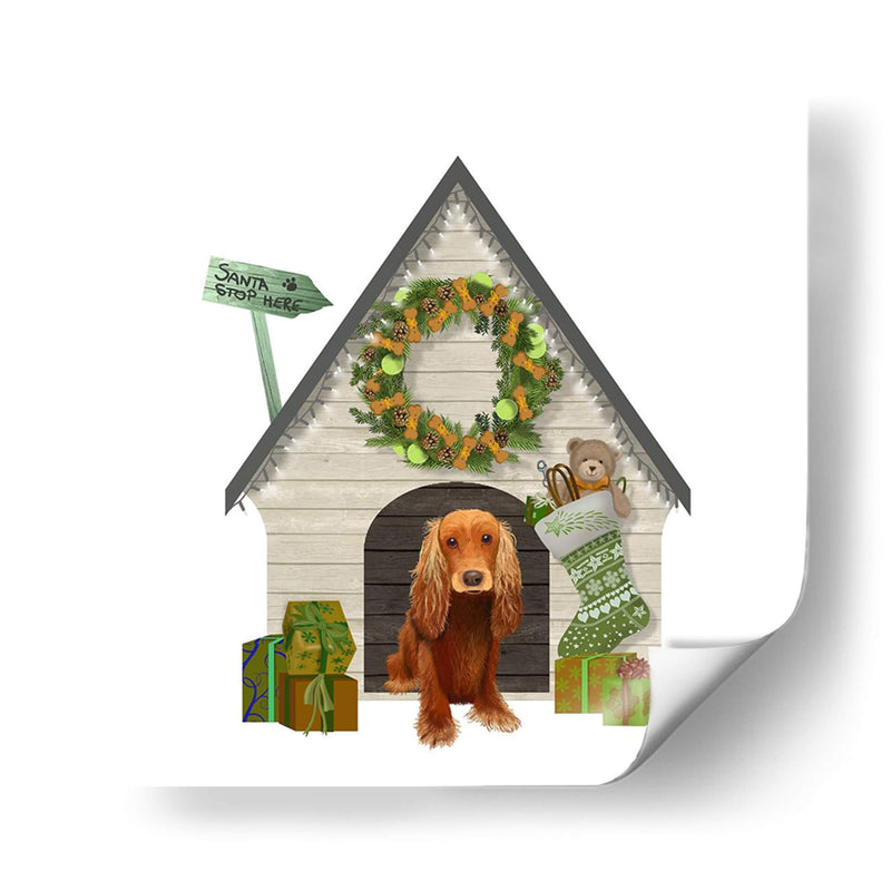 Navidad Des - Navidad Kennel - Cottage - Fab Funky | Cuadro decorativo de Canvas Lab