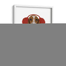 Navidad Des - Basset Hound And Ear Muffs - Fab Funky | Cuadro decorativo de Canvas Lab