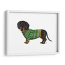 Navidad Des - Dachshund Y Suéter De Navidad - Fab Funky | Cuadro decorativo de Canvas Lab