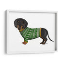 Navidad Des - Dachshund Y Suéter De Navidad - Fab Funky | Cuadro decorativo de Canvas Lab