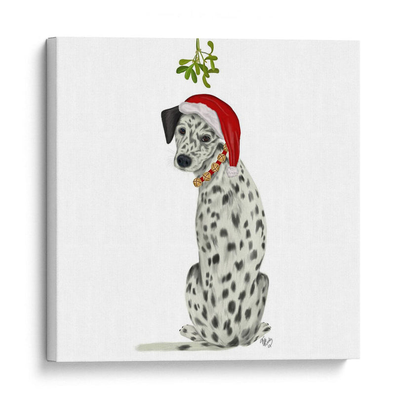 Navidad Des - Dalmatian Muérdago - Fab Funky | Cuadro decorativo de Canvas Lab