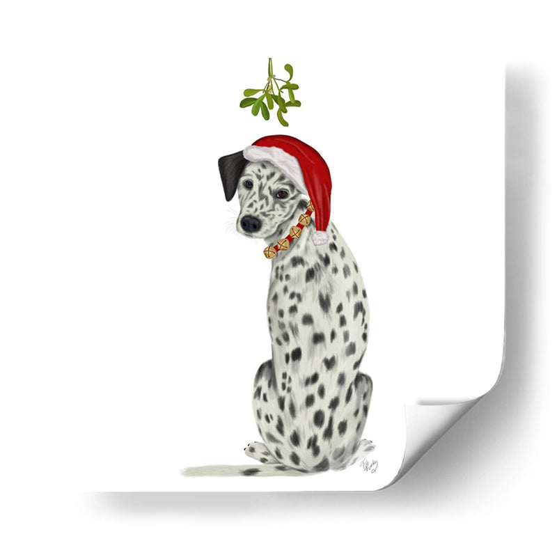 Navidad Des - Dalmatian Muérdago - Fab Funky | Cuadro decorativo de Canvas Lab