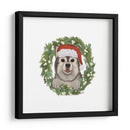 Navidad Des - Husky Guirnalda - Fab Funky | Cuadro decorativo de Canvas Lab