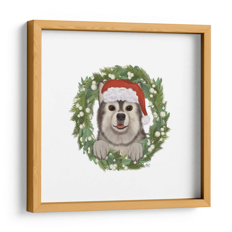 Navidad Des - Husky Guirnalda - Fab Funky | Cuadro decorativo de Canvas Lab