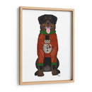 Navidad Des - Rottweiler En Suéter Navideño - Fab Funky | Cuadro decorativo de Canvas Lab