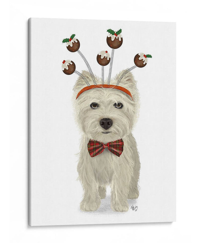 Navidad Des - Westie Y Pudos De Navidad - Fab Funky | Cuadro decorativo de Canvas Lab