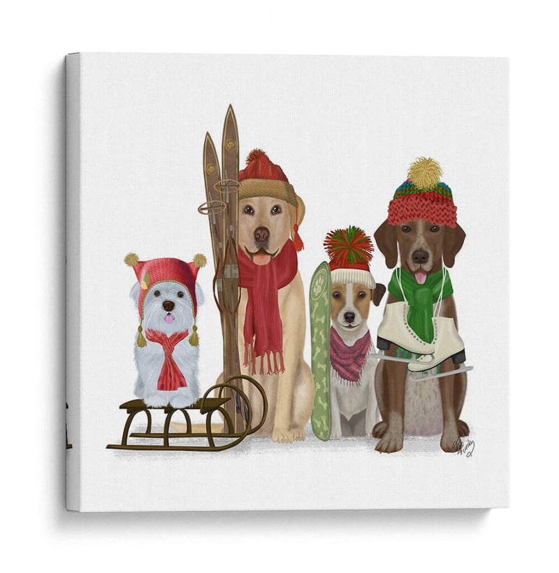 Navidad Des - Fans De Deportes De Invierno - Fab Funky | Cuadro decorativo de Canvas Lab