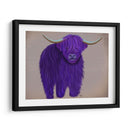 Vaca Highland 5, Púrpura, Completo - Fab Funky | Cuadro decorativo de Canvas Lab