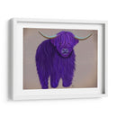Vaca Highland 5, Púrpura, Completo - Fab Funky | Cuadro decorativo de Canvas Lab