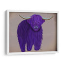 Vaca Highland 5, Púrpura, Completo - Fab Funky | Cuadro decorativo de Canvas Lab