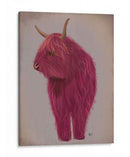 Highland Cow 4, Rosa, Lleno - Fab Funky | Cuadro decorativo de Canvas Lab
