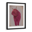 Highland Cow 4, Rosa, Lleno - Fab Funky | Cuadro decorativo de Canvas Lab