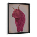 Highland Cow 4, Rosa, Lleno - Fab Funky | Cuadro decorativo de Canvas Lab