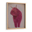 Highland Cow 4, Rosa, Lleno - Fab Funky | Cuadro decorativo de Canvas Lab