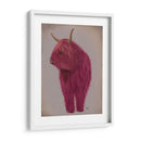 Highland Cow 4, Rosa, Lleno - Fab Funky | Cuadro decorativo de Canvas Lab