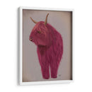 Highland Cow 4, Rosa, Lleno - Fab Funky | Cuadro decorativo de Canvas Lab