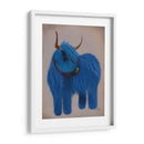 Vaca Highland 2, Azul, Completo - Fab Funky | Cuadro decorativo de Canvas Lab