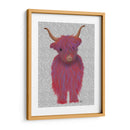 Highland Cow 7, Rosa Y Púrpura, Lleno - Fab Funky | Cuadro decorativo de Canvas Lab