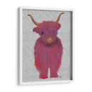 Highland Cow 7, Rosa Y Púrpura, Lleno - Fab Funky | Cuadro decorativo de Canvas Lab