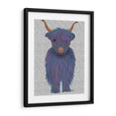 Vaca Highland 7, Púrpura, Completa - Fab Funky | Cuadro decorativo de Canvas Lab