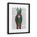 Donkey Blue Hat Y Bufanda Libro De Impresión - Fab Funky | Cuadro decorativo de Canvas Lab