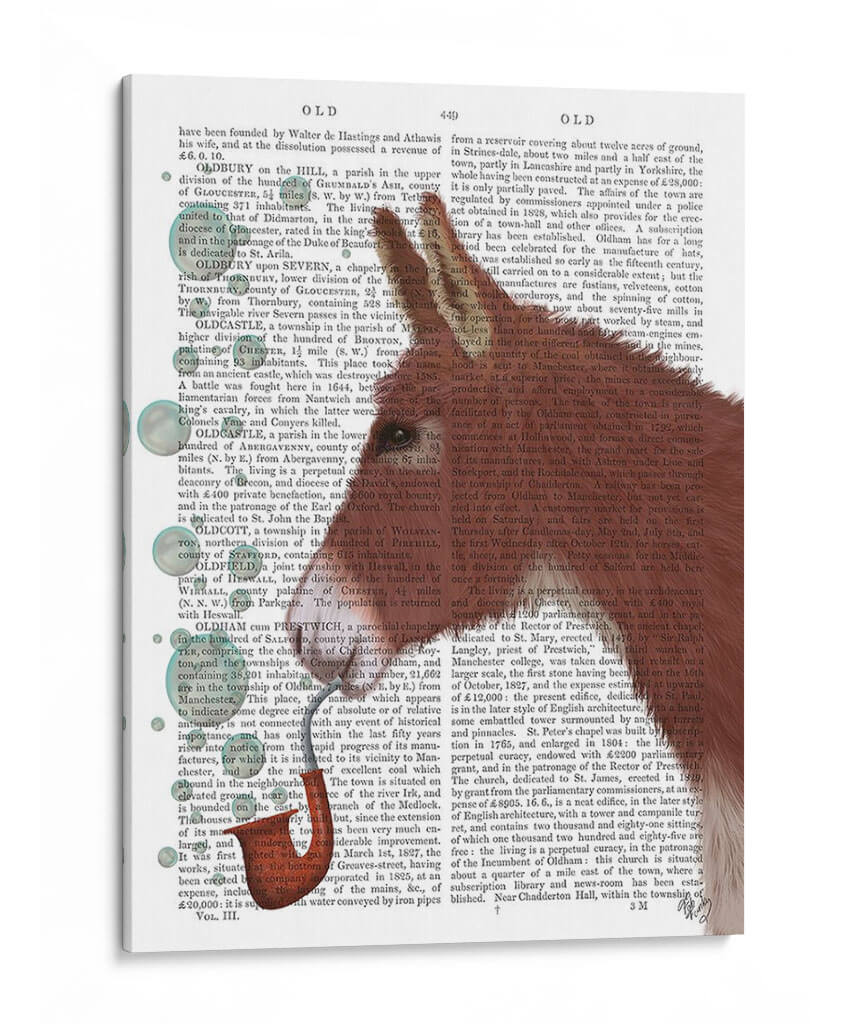 Tubería De Burbujas De Burro, Impresión Del Libro De Retratos - Fab Funky | Cuadro decorativo de Canvas Lab