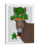 Donkey Carrot Hat Book Print - Fab Funky | Cuadro decorativo de Canvas Lab