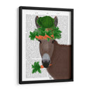 Donkey Carrot Hat Book Print - Fab Funky | Cuadro decorativo de Canvas Lab
