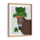 Donkey Carrot Hat Book Print - Fab Funky | Cuadro decorativo de Canvas Lab