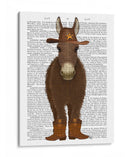 Donkey Cowboy Librer Imprimir - Fab Funky | Cuadro decorativo de Canvas Lab