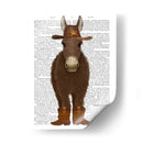 Donkey Cowboy Librer Imprimir - Fab Funky | Cuadro decorativo de Canvas Lab