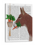 Libro De Almuerzo Donkey Imprimir - Fab Funky | Cuadro decorativo de Canvas Lab