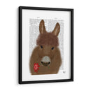 Libro De Flores Rojas De Burro Impresión - Fab Funky | Cuadro decorativo de Canvas Lab