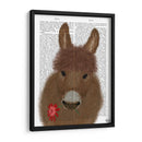 Libro De Flores Rojas De Burro Impresión - Fab Funky | Cuadro decorativo de Canvas Lab