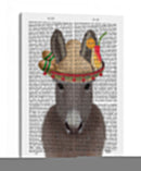 Donkey Sombrero Libro De Impresión - Fab Funky | Cuadro decorativo de Canvas Lab
