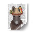 Donkey Sombrero Libro De Impresión - Fab Funky | Cuadro decorativo de Canvas Lab