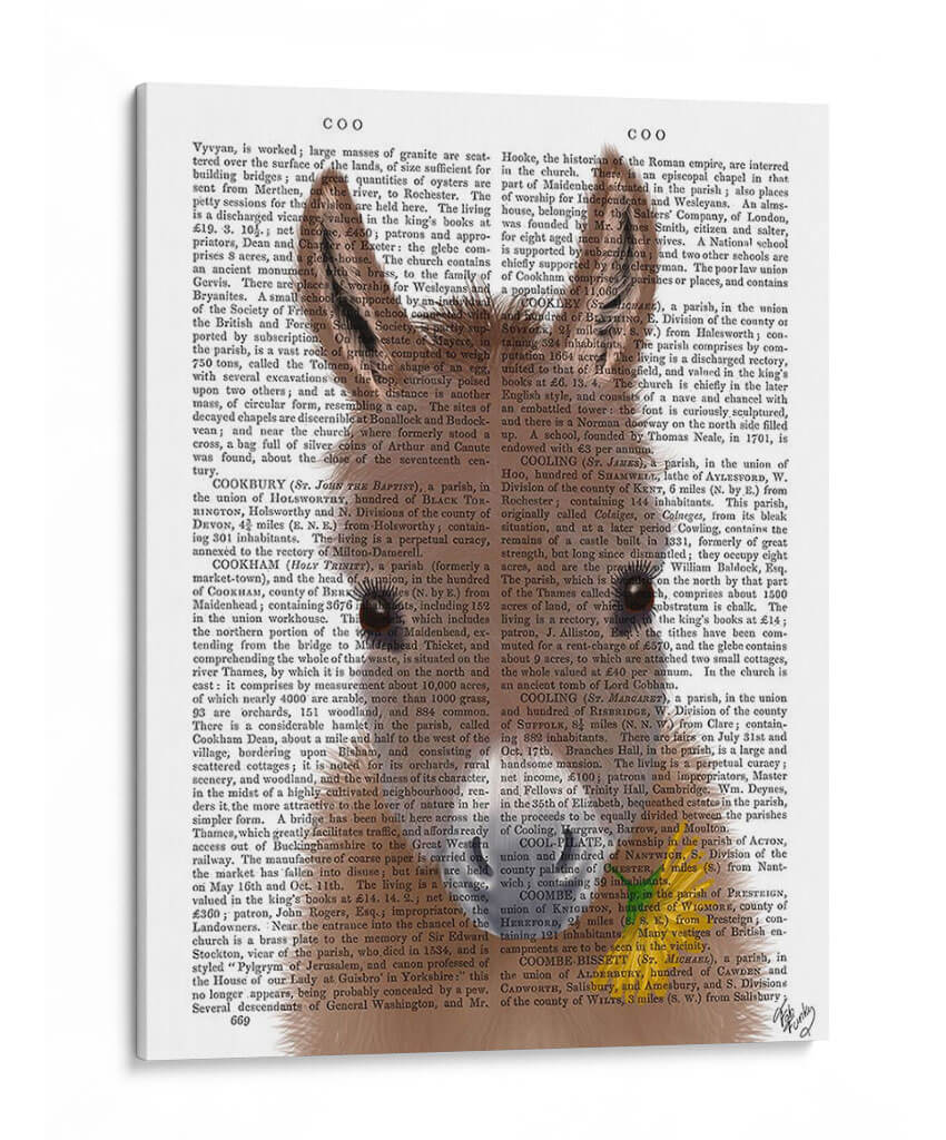 Libro De Flores Amarillo De Burro Impresión - Fab Funky | Cuadro decorativo de Canvas Lab