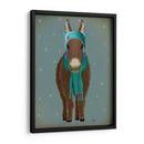 Sombrero Y Bufanda Azul De Burro - Fab Funky | Cuadro decorativo de Canvas Lab