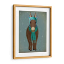 Sombrero Y Bufanda Azul De Burro - Fab Funky | Cuadro decorativo de Canvas Lab