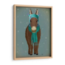 Sombrero Y Bufanda Azul De Burro - Fab Funky | Cuadro decorativo de Canvas Lab
