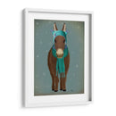 Sombrero Y Bufanda Azul De Burro - Fab Funky | Cuadro decorativo de Canvas Lab
