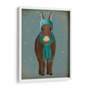 Sombrero Y Bufanda Azul De Burro - Fab Funky | Cuadro decorativo de Canvas Lab