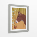 Tubería De Burbujas De Burro, Retrato - Fab Funky | Cuadro decorativo de Canvas Lab